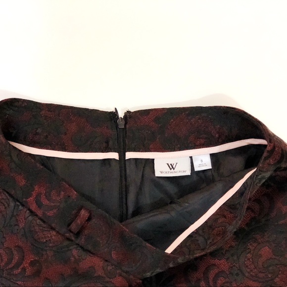 Worthington brocade pencil slim skirt - Picture 4 of 5